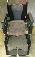 INVACARE MYON FOLDING WHEELCHAIR 17 INCH SEAT WIDTH GOOD CONDITION