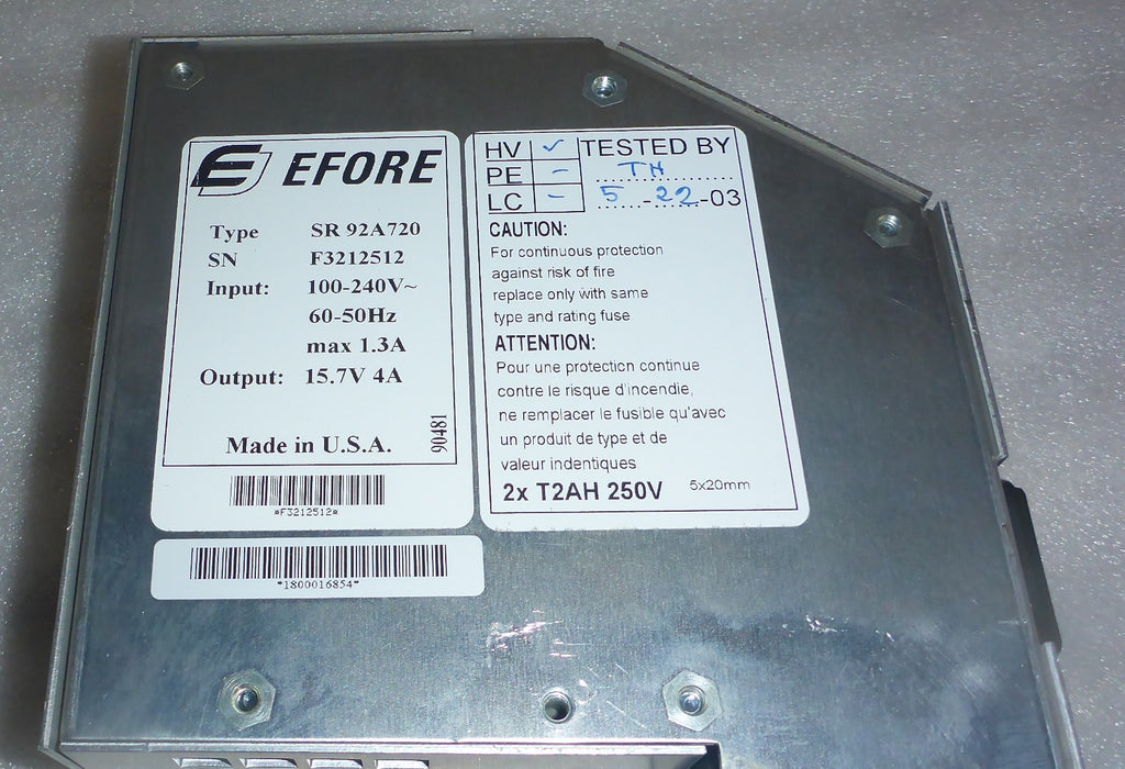 CARDIO CAP E FORE TYPE SR92A720 POWER SUPPLY USED GOOD CONDITION