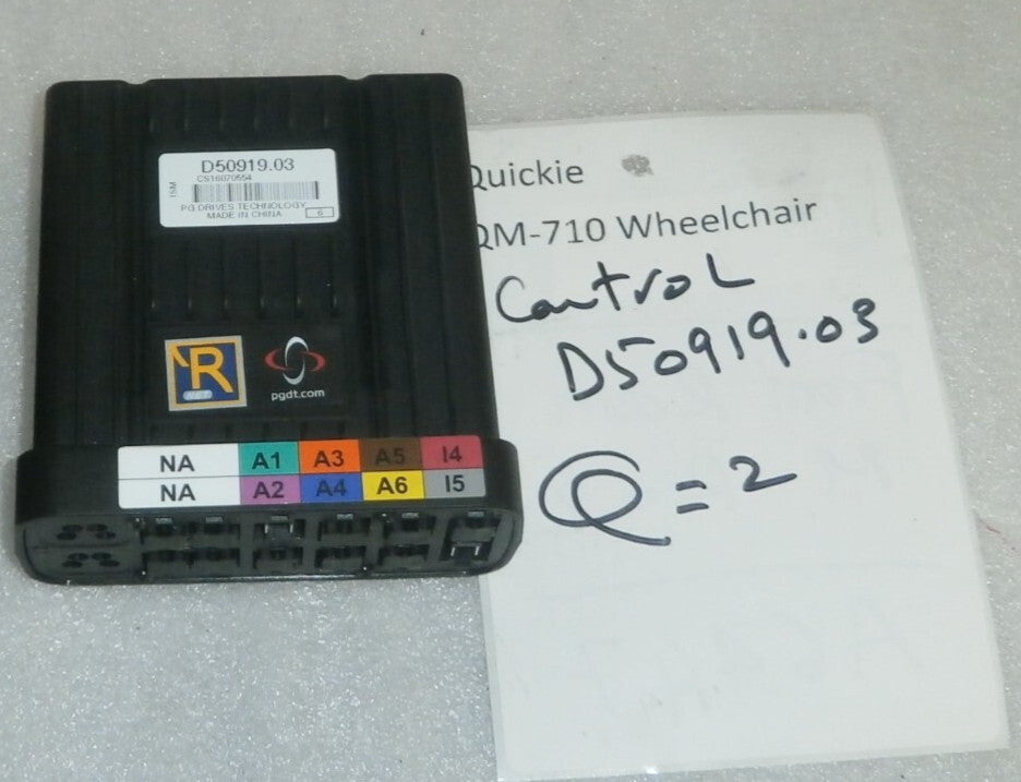 PG POWER CHAIR CONTROL PG DRIVES D50919.03 FROM QUICKIE QM-710