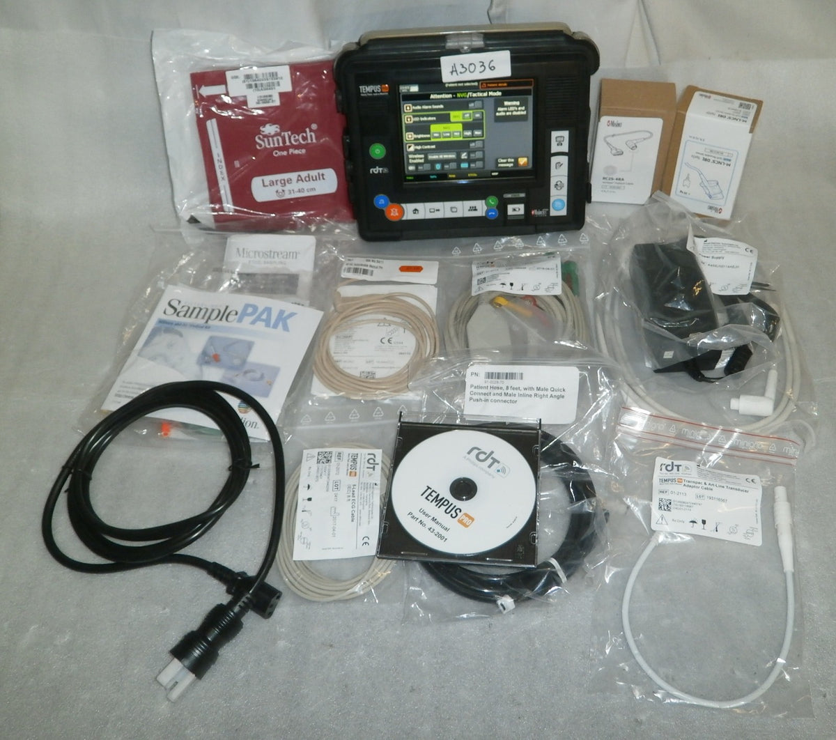 RDT Philips Tempus Pro TempusPro Monitor w/ Battery and Power Supply