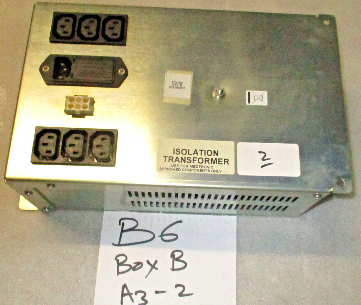 MEDTRONIC Medical ISOLATION TRANSFORMER 9733361 ISC 080207 REV C