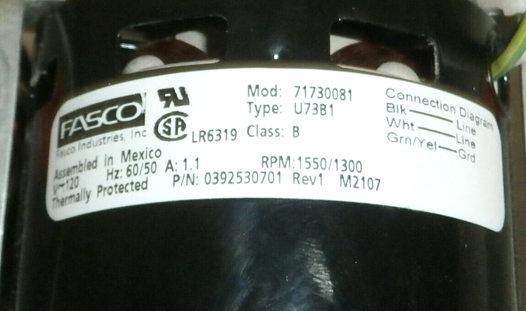 VARIAN CP3800 MOTOR MODEL 71730081-TYPE U73B1, AIR GATE CONTROL MOTOR AND PARTS