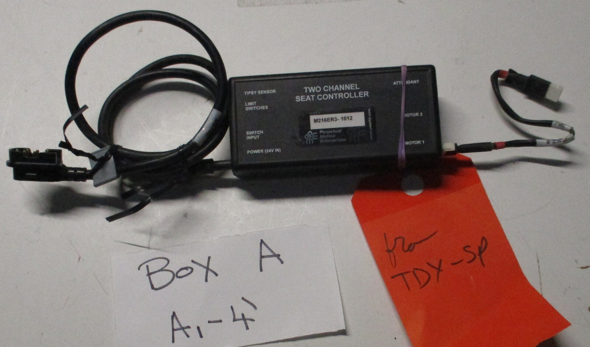 M-SERIES TWO CHANNEL SEAT CONTROLLER M216ER3-1012 FROM TDX-SP WITH CABLES AS PIC
