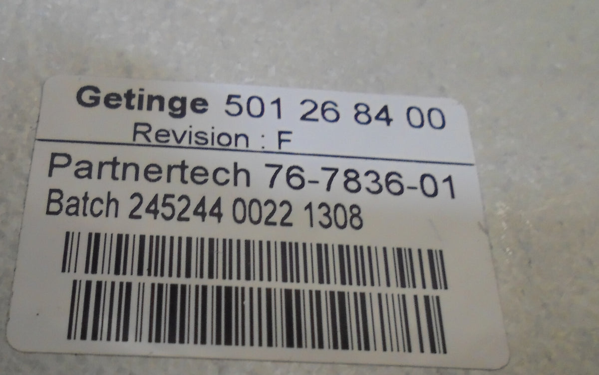 ARJO GETINGE SP6000 CONTROL PANEL 501 26 8400 REF F USED