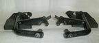 SET OF WHEELCHAIR FOOT REST GOOD CONDITION WITH MOUNT PLATES DIMENSION AS PHOTO