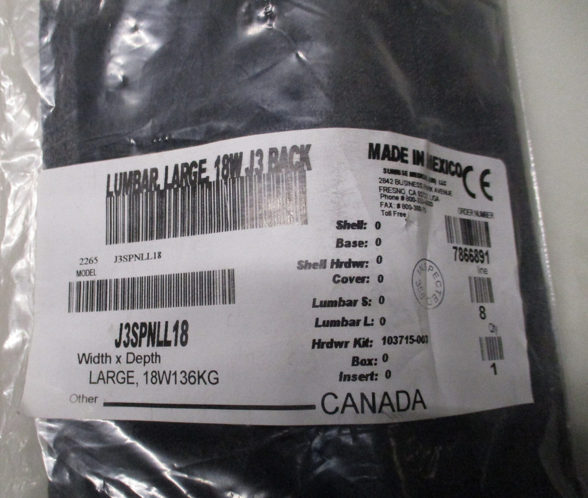 SUNRISE J3SPNLL18 LUMBER LARGE 18W