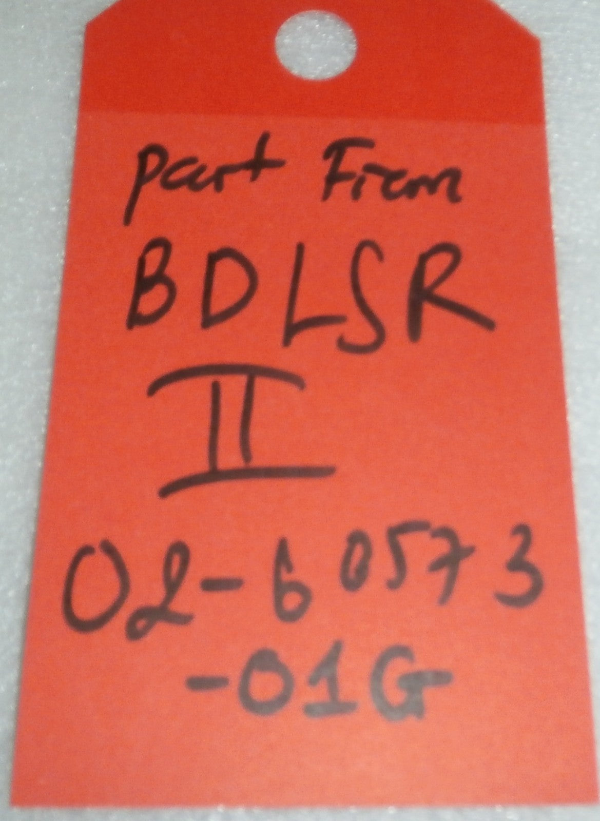 parts from bdlsr II 02-60573-01g as photo