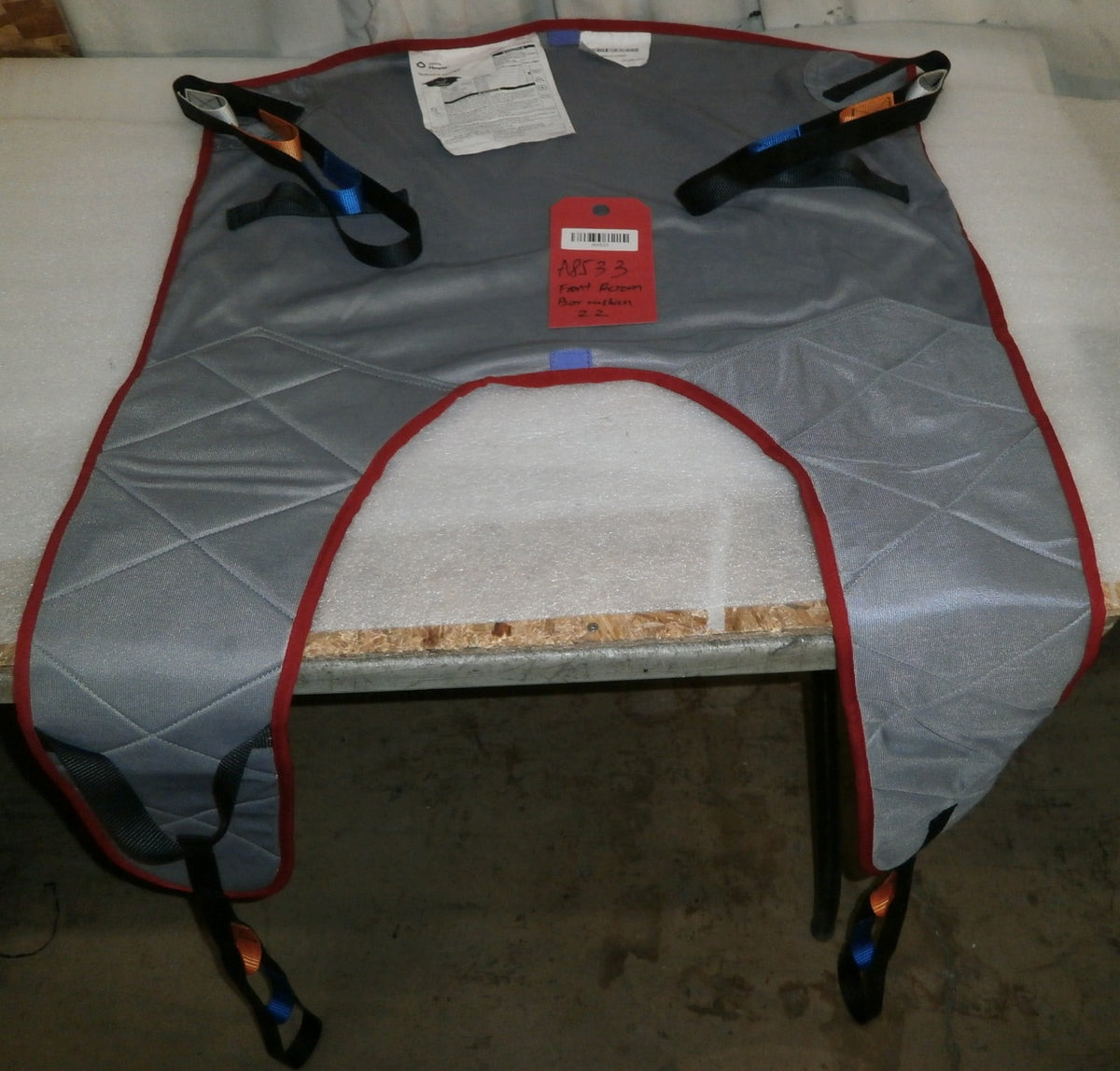 HOYER QUICKFIT PADDED BACK SLING MODEL SMALL SIZE USED GOOD CONDITION AS PHOTO