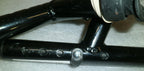SET OF 2 WHEELCHAIR FOOT REST FRAMES DIMENSION AS PHOTO