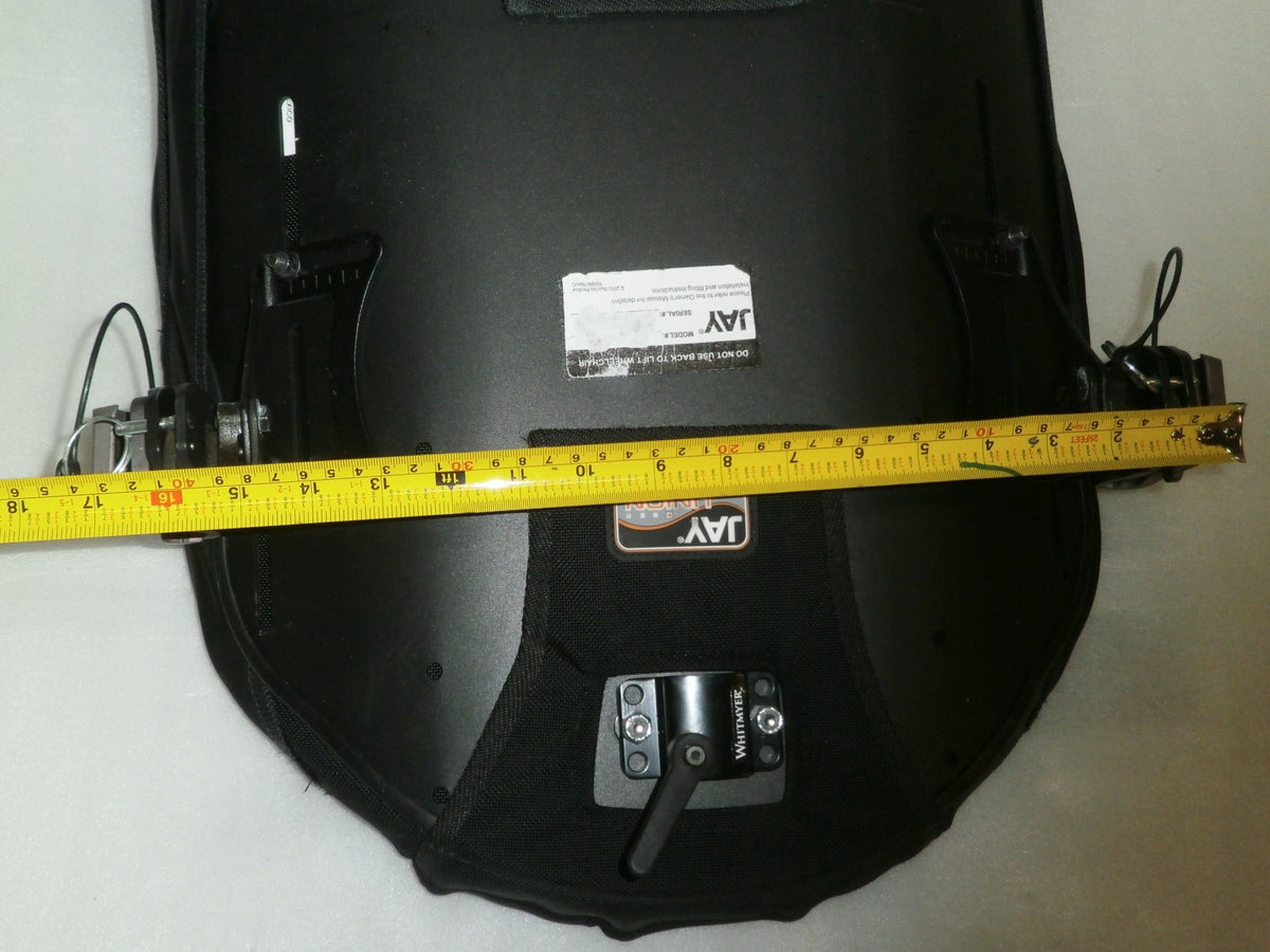 Wheelchair Back Jay Union Cushion Fits 16-17" w/ Accessories Good Condition