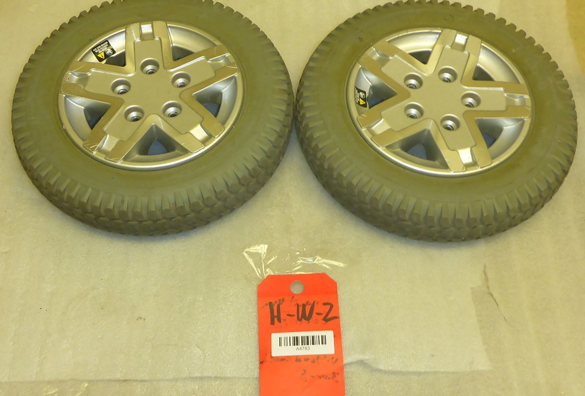 QUANTUM 6000Z WHEELCHAIR WHEELS 3.00-8 USED SOLID GOOD CONDITION