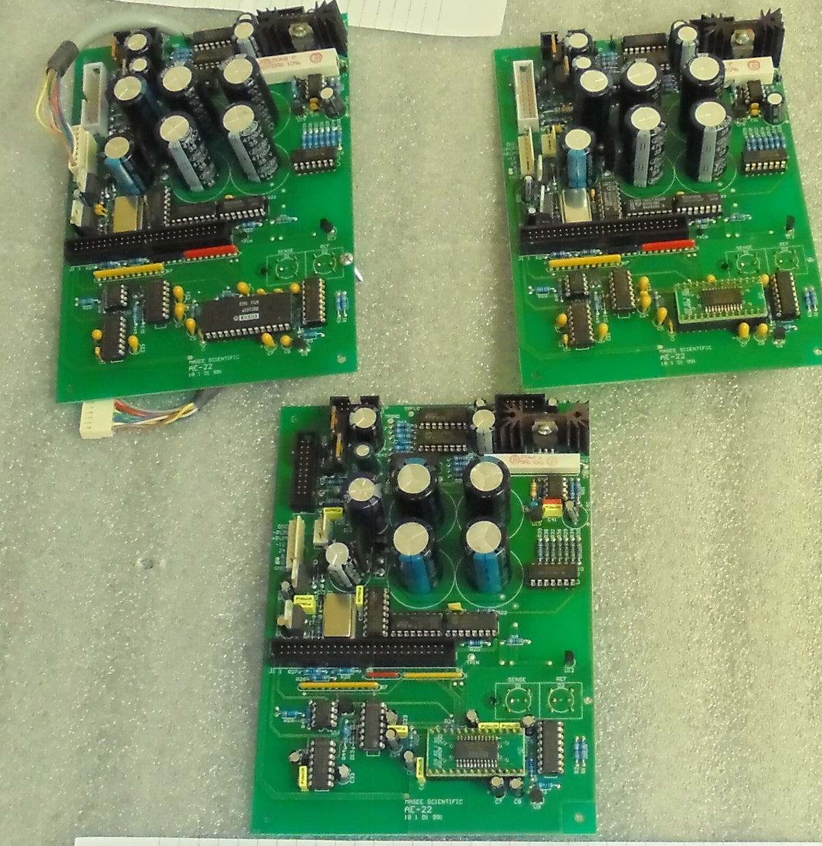 3 MOTHER BOARDS FROM MAGEE SCIENTIFIC BOARD AE-22 BOARD