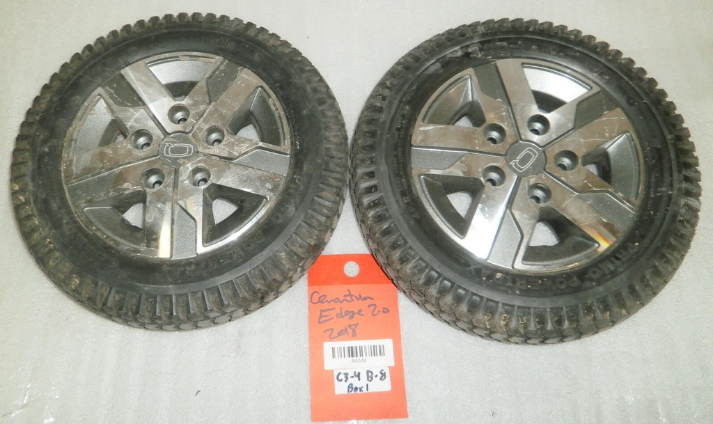 SET OF 2 QUANTUM EDGE 2.0 2018 POWER WHEELCHAIR WHEELS 3.00-8 PRIMO POWERTRAX