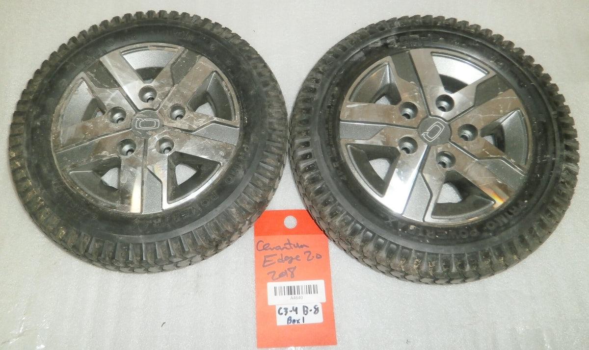 SET OF 2 QUANTUM EDGE 2.0 2018 POWER WHEELCHAIR WHEELS 3.00-8 PRIMO POWERTRAX