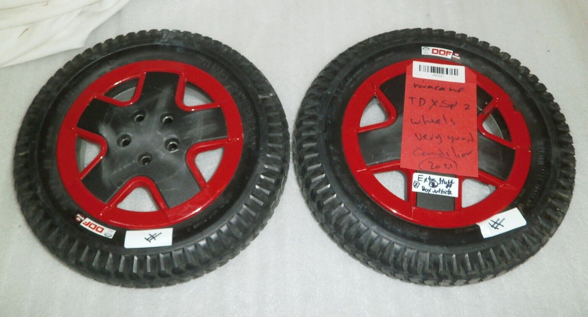 LOT OF 2 3.00-8 Primo POWER TRAX WHEELS SOLID INVACARE TDX-SPII 2021 WHEELCHAIR