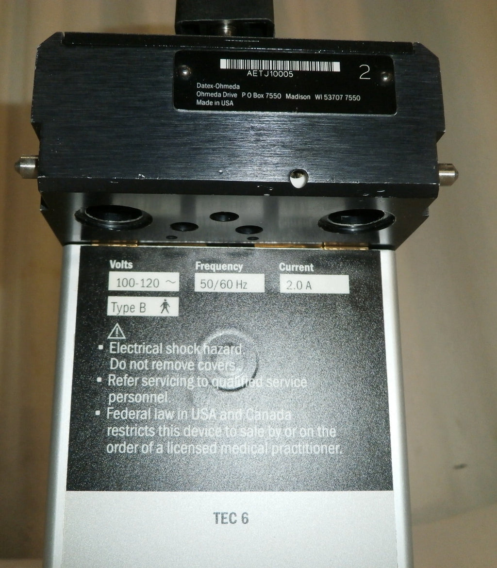 Datex Ohmeda Tec 6 Plus Desflurane from Anesthesia Machine