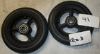 Lot / Set of 2 Rubber Front Caster Wheels 5" x 1" For Wheelchair