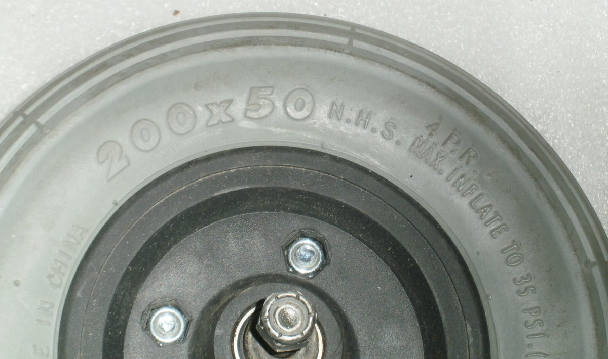 SET OF 2 POWER WHEELCHAIR PRIMO SPIRIT WHEELS 200X50 VERY GOOD CONDITION