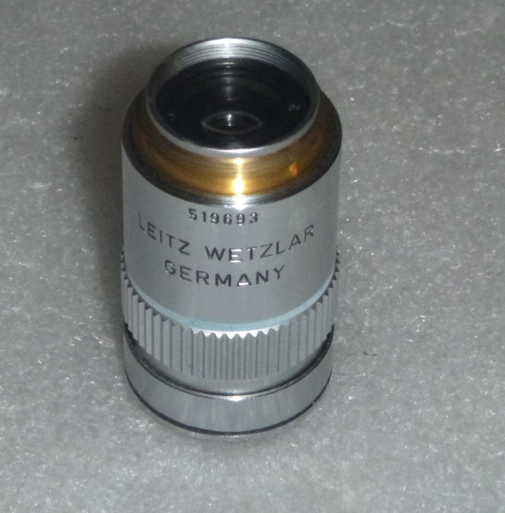 Microscope lens Leitz Wetzlar Germany 519693/ 160/- NPL FLUOTAR 50/1.00 OEL