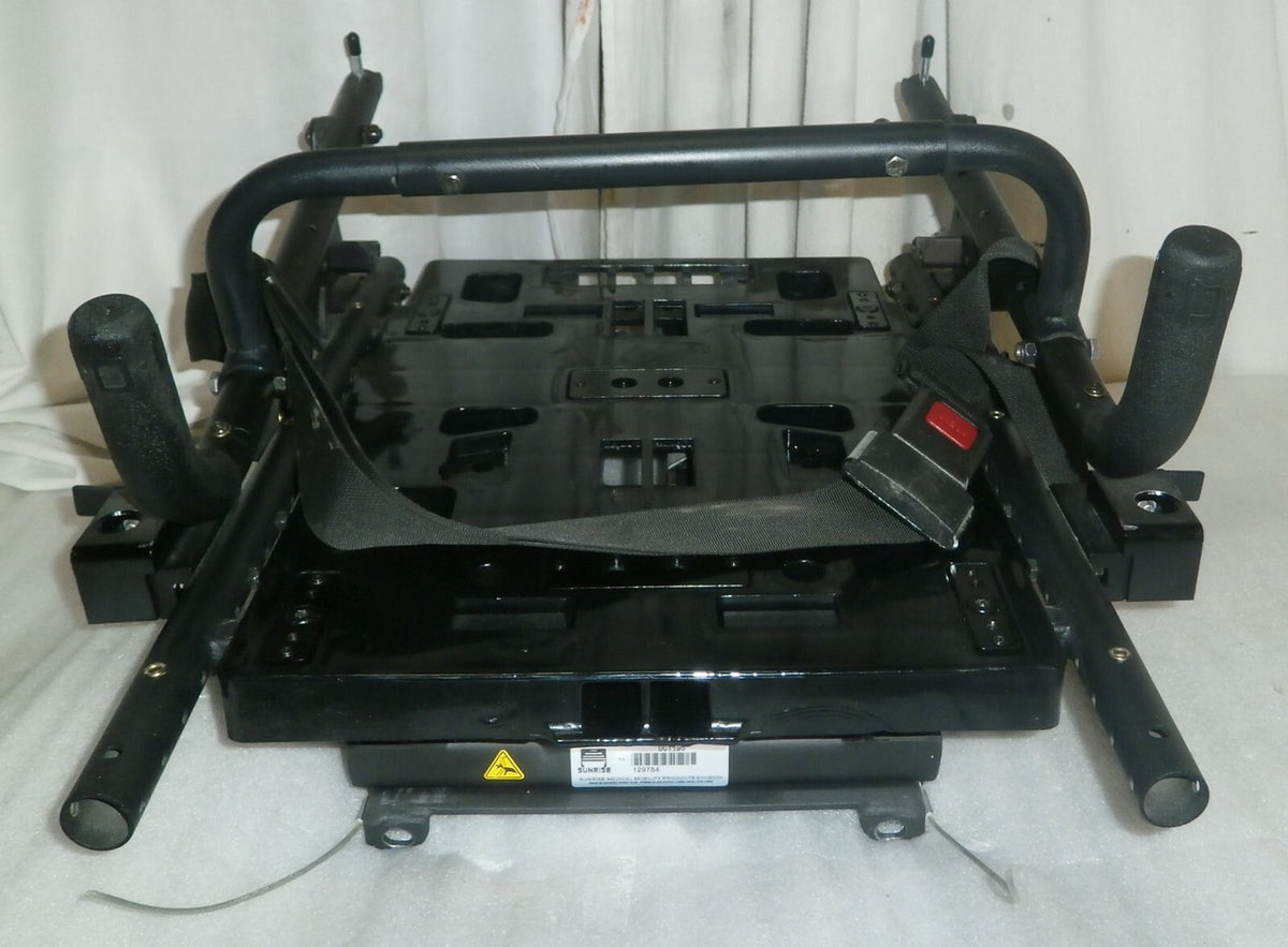 QUICKIE QM-710 Tilt Base with Actuators & Back frame Folded w/ Armrest Support