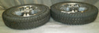 SET OF 2 PRIMO POWER TRAX 3.00-8 WHEELCHAIR WHEELS SOLID FAIR CONDITION