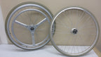 LOT OF TWO-ONE HAND DRIVE WHEELS 24 INCH FOR MYON WHEELCHAIR USED GOOD CONDITION