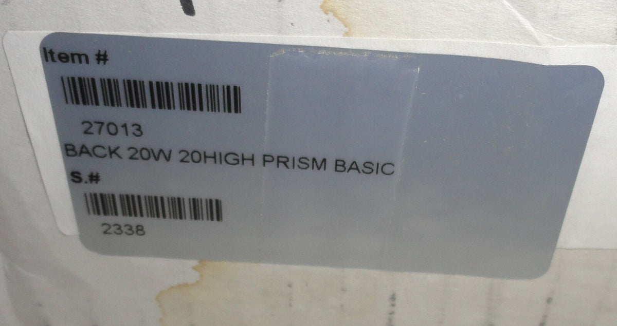 FUTURE MOBILITY PRISM BASIC WHEELCHAIR BACK 20X20"VERY GOOD-NO ACCESS