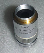 LEITZ WETZLAR GERMANY 519804/ 160/0.17 EF 100/1.25 OEL MICROSCOPE OBJECTIVE