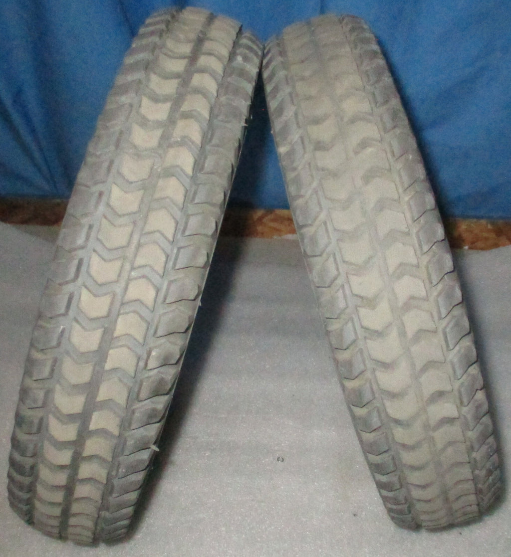 LOT OF 2 PRIMO POWERTRAX WHEEL 3.00-8 SOLID FAIR CONDITION