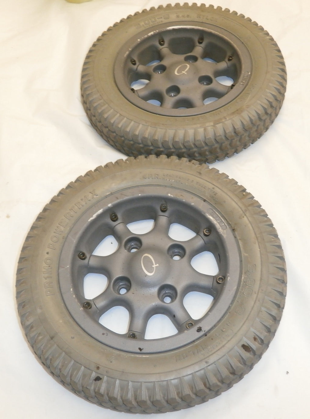 QUICKIE XPERIENCE WHEELCHAIR WHEELS SOLID 3.00-8 V. GOOD CONDITION