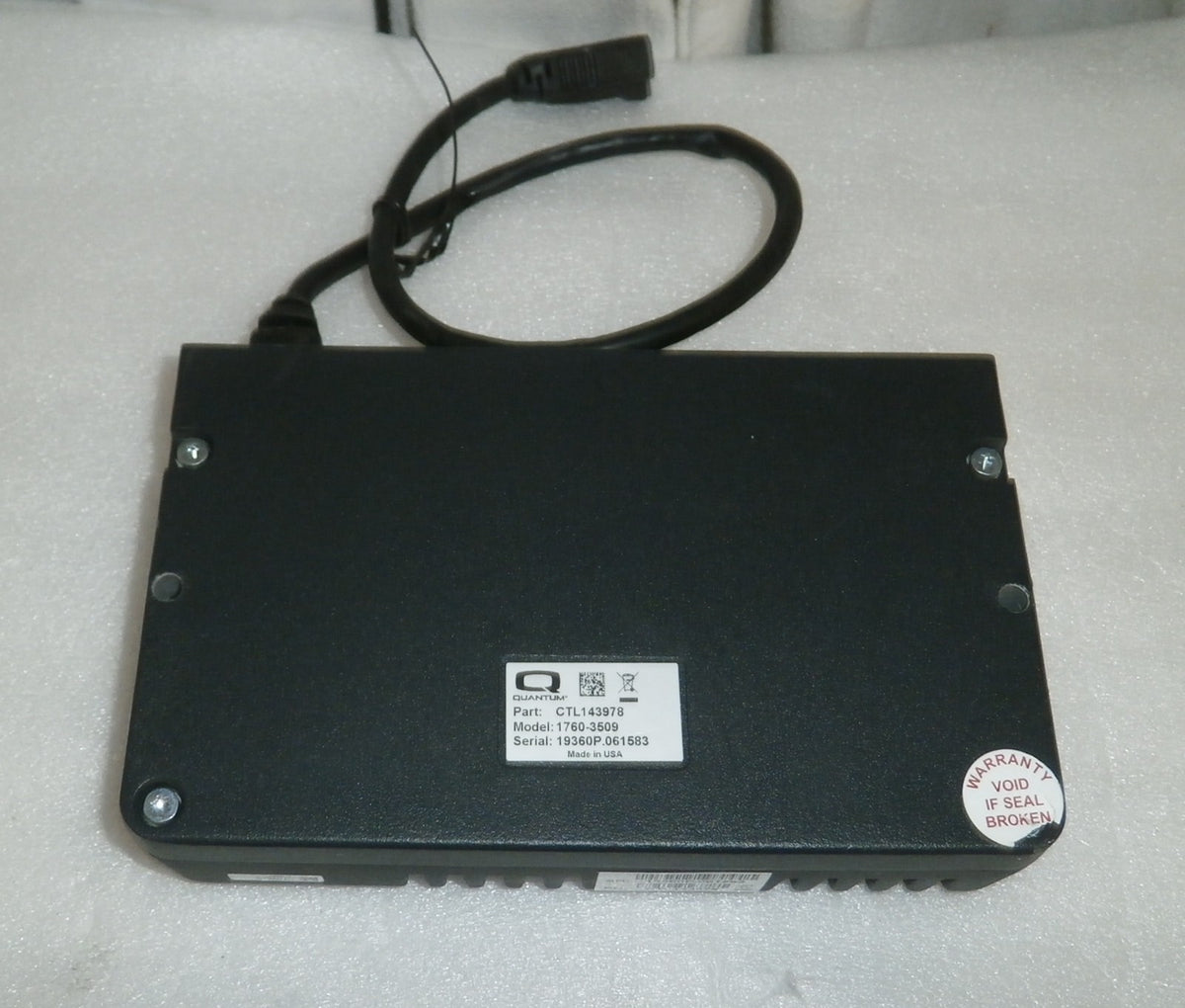 QUANTUM CONTROL CTL143978 MODEL 1760-3509 USED GOOD CONDITION