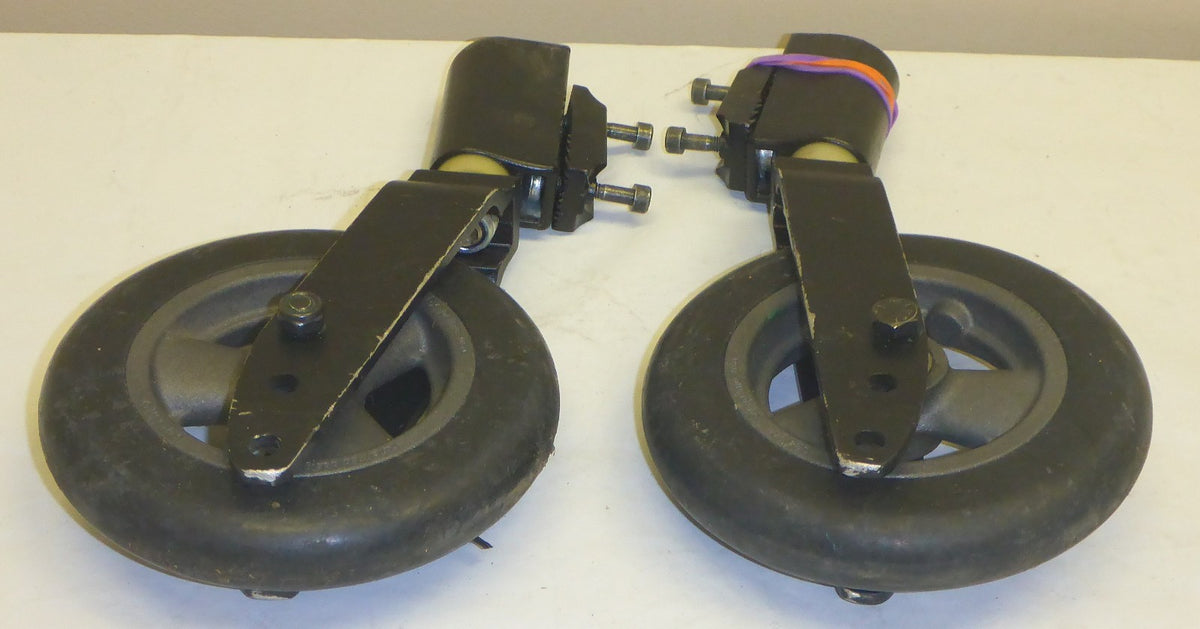 INVACARE MYON WHEELCHAIR FORKS AND CASTERS AND BOLTS AS PHOTO