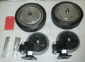 GE AMX-4 2169360-7 XRAY SET OF CASTERS 46-303780P1 WITH SHOCK ABSORBER