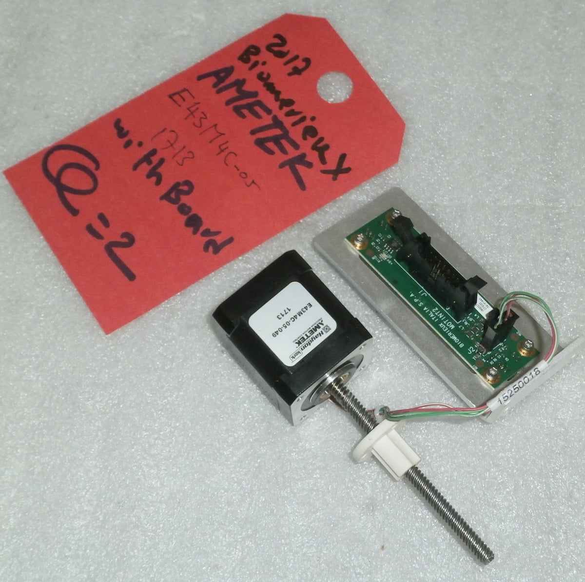 2017 Emag Biomerieux Ametek Precision Motor Control E43M4C-05-049 1713 w/Board