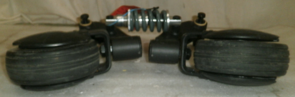 LOT OF TWO REAR CASTERS WHEELS ASSEMBLY W/ SUSPENSION SHOCK from QUANTUM 2.0
