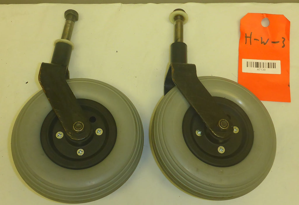 STORM SERIES ARROW POWER WHEELCHAIR FORKS AND 7 INCH CASTERS SOLID GOOD