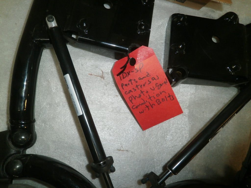 Invacare TDX SP2 Wheelchair Parts & Casters w/ Bolts Very Good Condition