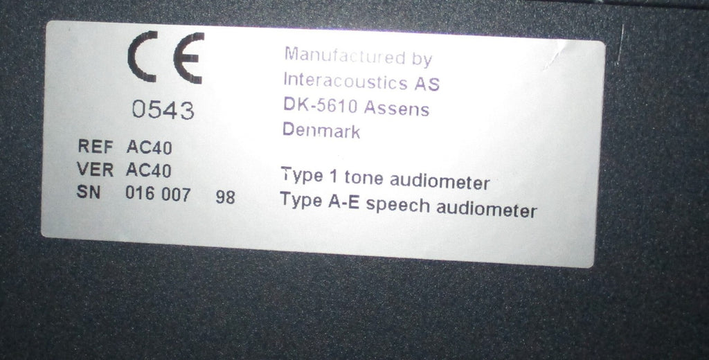 Interacoustics AC40 Audiometer ( No Accessories)
