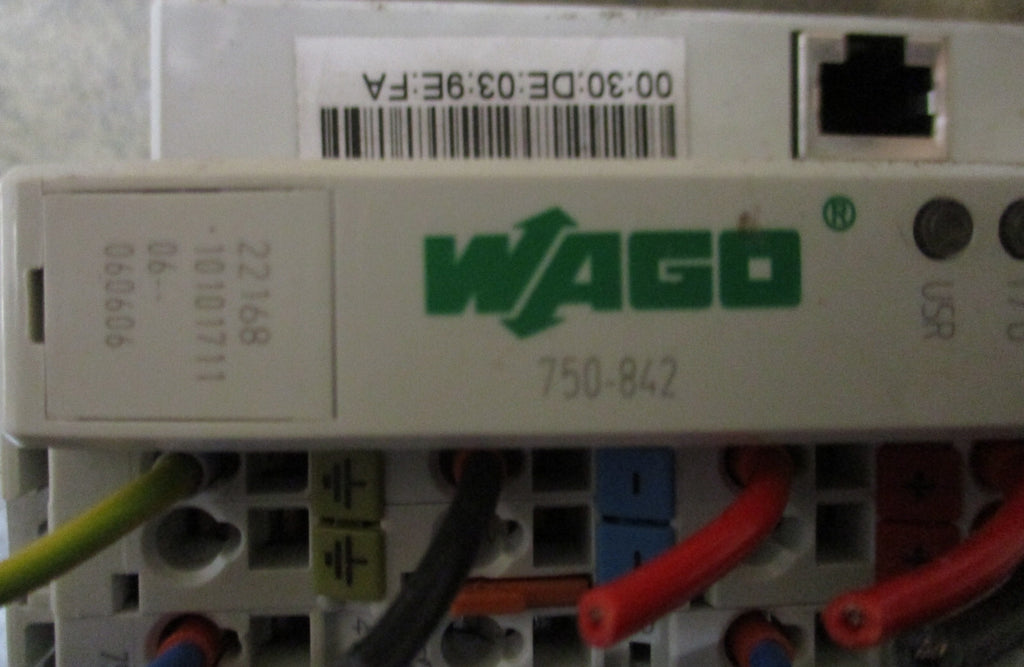 WAGO 750-842 CONTROLLER ETHERNET 1ST GENERATION AND WAGO 750-600 END MODUL