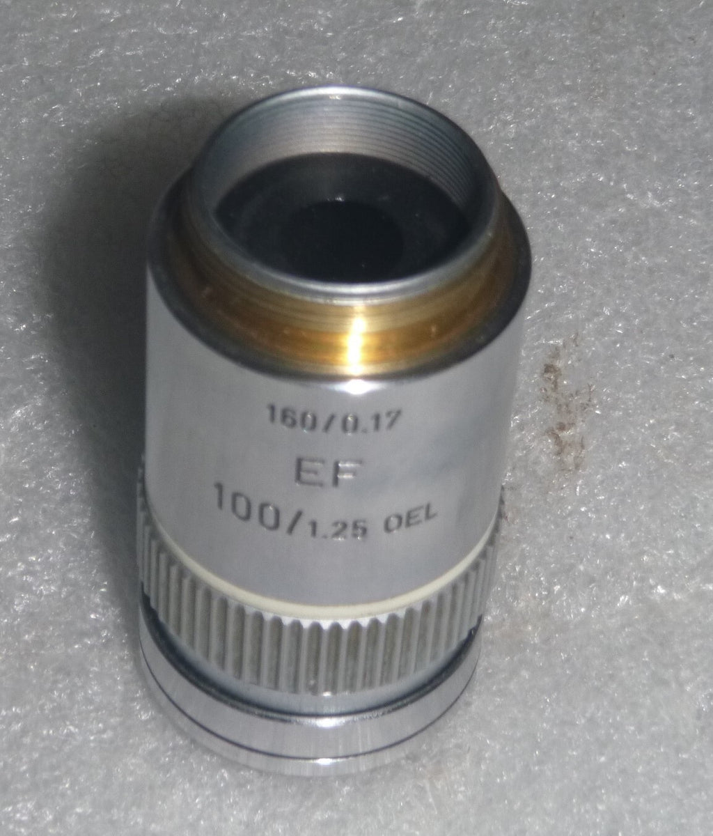 LEITZ WETZLAR GERMANY 519804/ EF 100X/1.25 OEL 160/0.17 MICROSCOPE OBJECTIVE