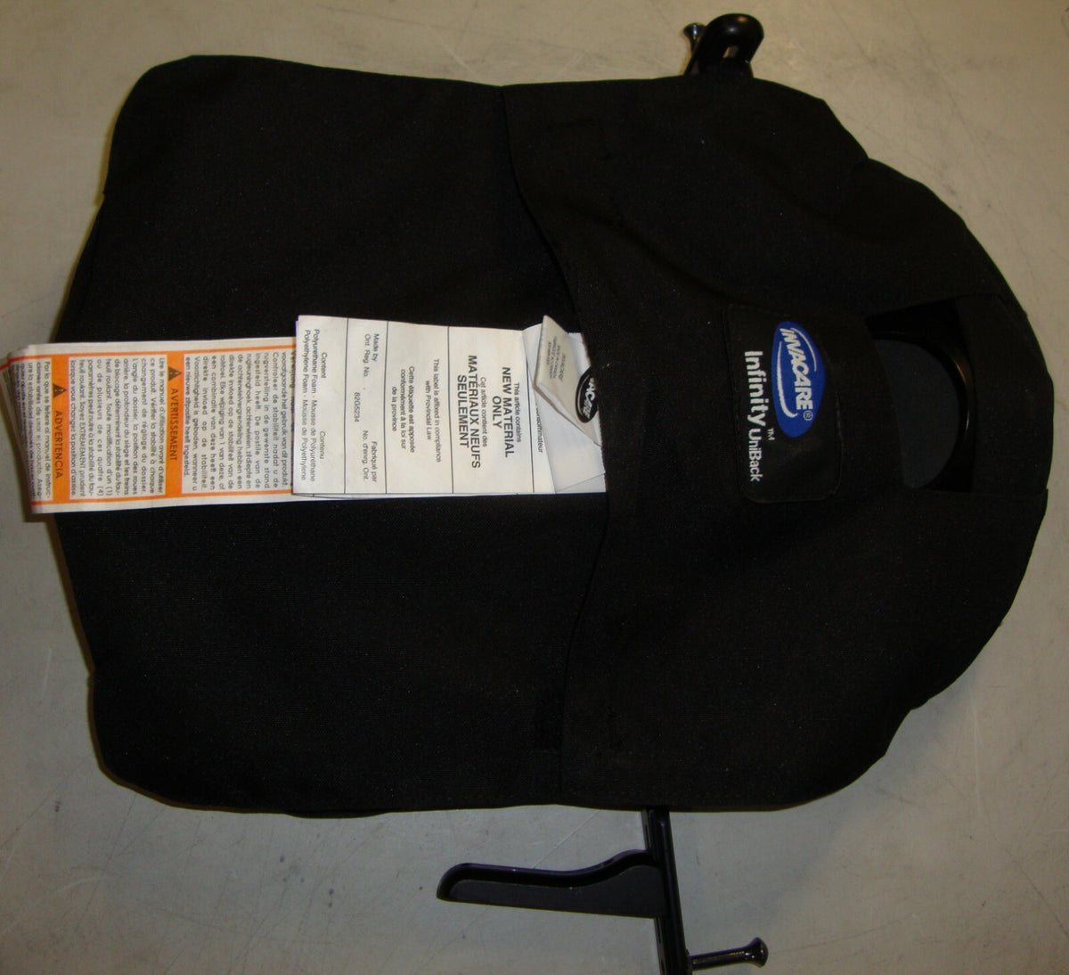 INVACARE INFINITY UNIBACK WHEELCHAIR SUPPORTS 14x16 INCH