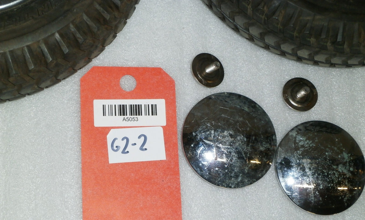 SET OF 2 POWER WHEELCHAIR WHEELS CHENG SHIN TIRE 3.00-8 GOOD AS PICTURES
