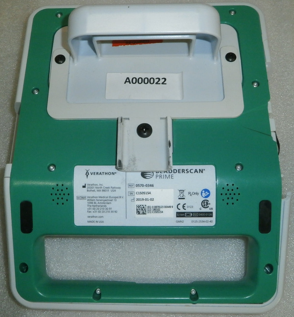 Verathon BladderScan Prime Plus Scanner 0570-0346