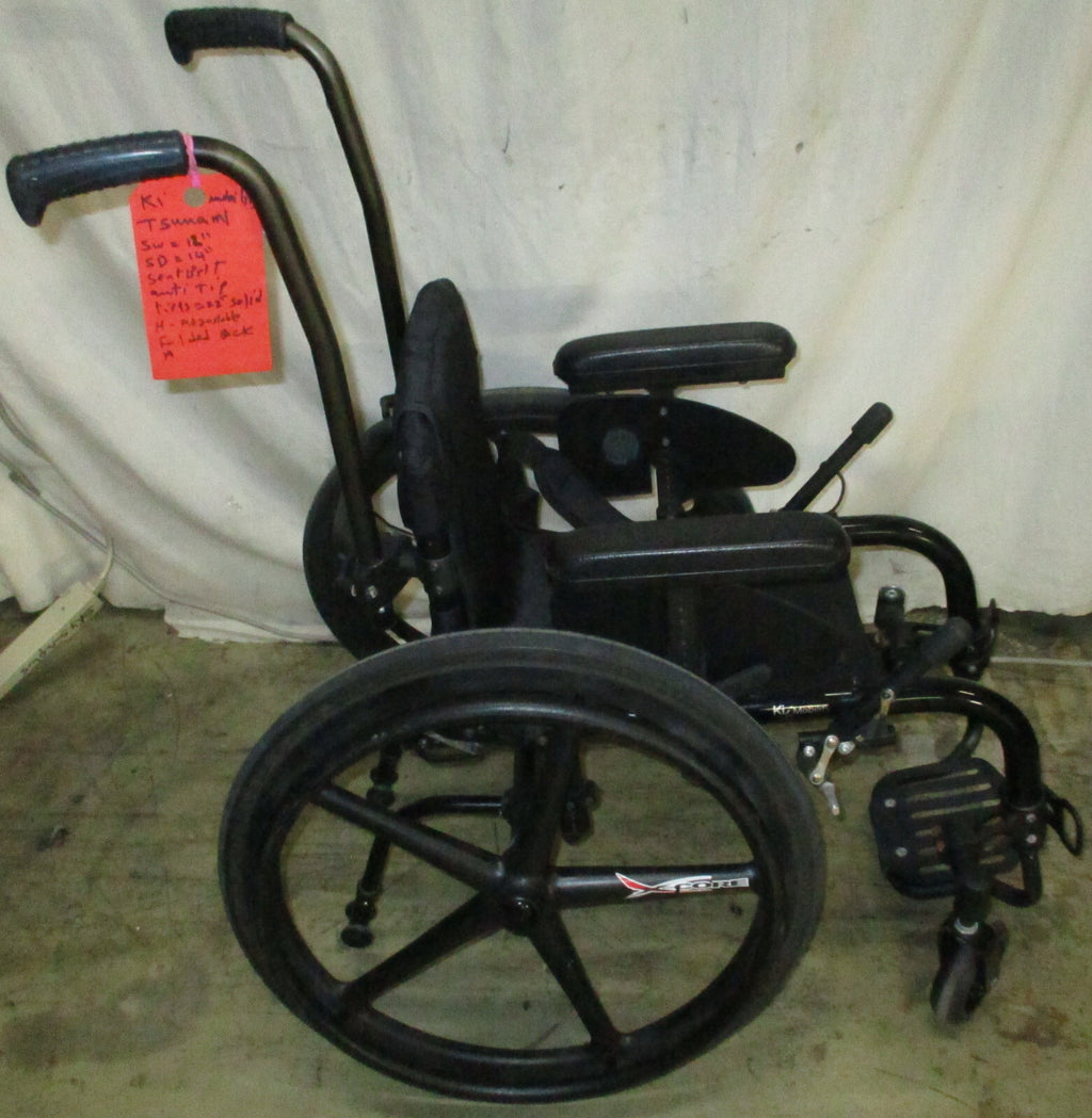 ki mobility tsunami rigid wheelchair seat width 12" seat depth 14" light Xcore