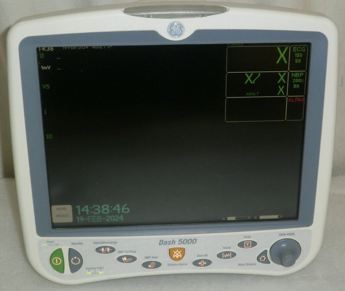 GE Dash 5000 Patient Monitor (no battery or cord included)