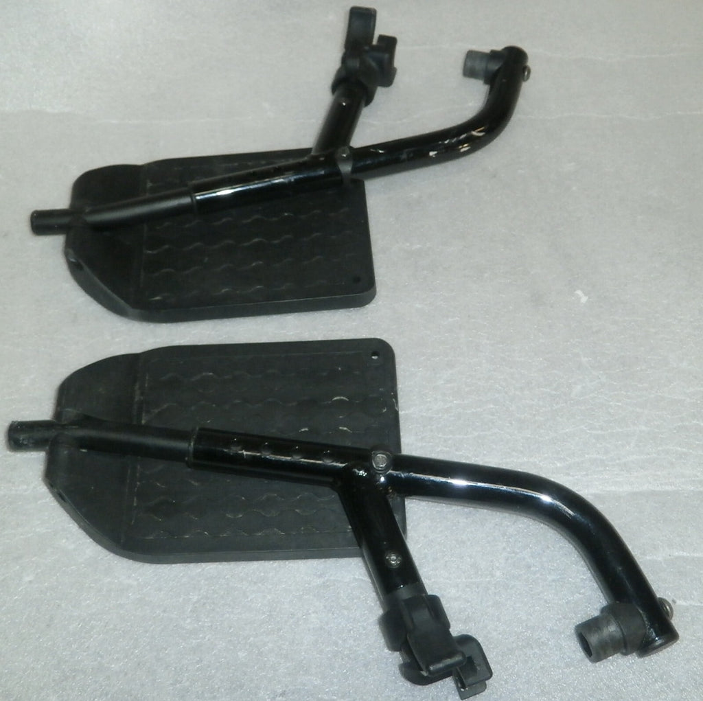 SET OF 2 WHEELCHAIR FOOT REST FRAMES DIMENSION AS PHOTO