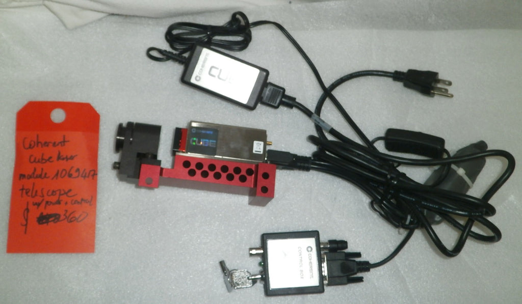COHERENT CUBE 1069417 AH 640 nm Laser w/ Power Supply