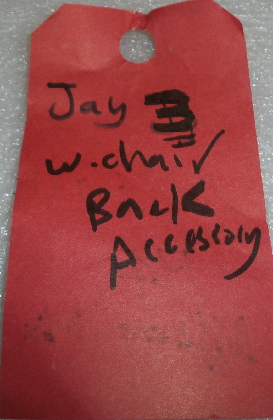 JAY 3 WHEELCHAIR BACK ACCESSORY AS PHOTO USED GOOD CONDITION