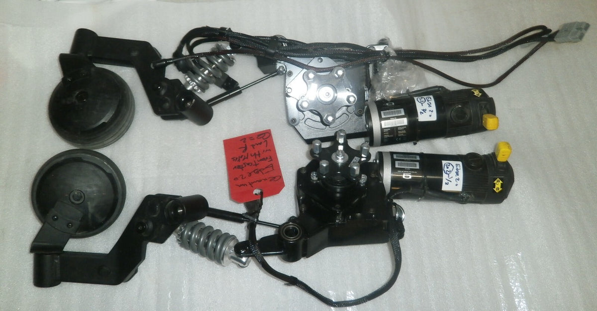 QUANTUM EDGE 2.0 FRONT CASTER WITH MOTORS L&R Part # MOT154323-01/ MOT154324-01