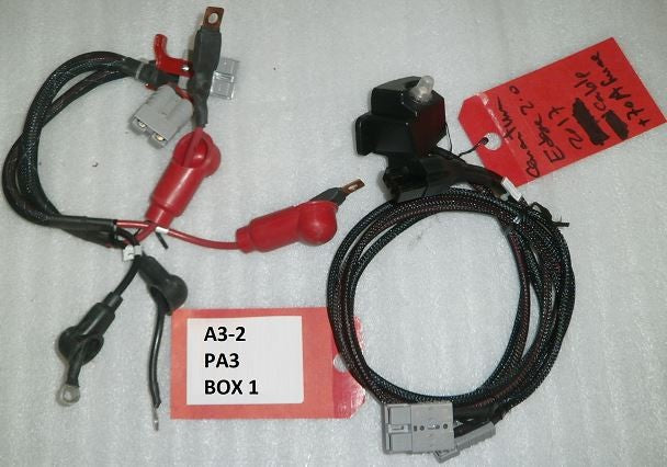 SET OF QUANTUM EDGE 2.0 2017 POWER CABLE FOR WHEELCHAIR WITH 70A FUSE VERY GOOD